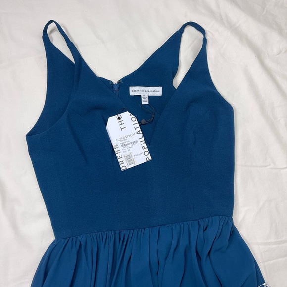 Dress the Population Alicia Dress - Peacock Blue - Picture 10 of 12